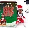 Snoop Dogg Snoop on a Stoop Jultomte Docka 12” Plyschleksaker Figur Hylla Dekoration Inkluderar Tomteleksak T-shirt Solglasögon Halsband