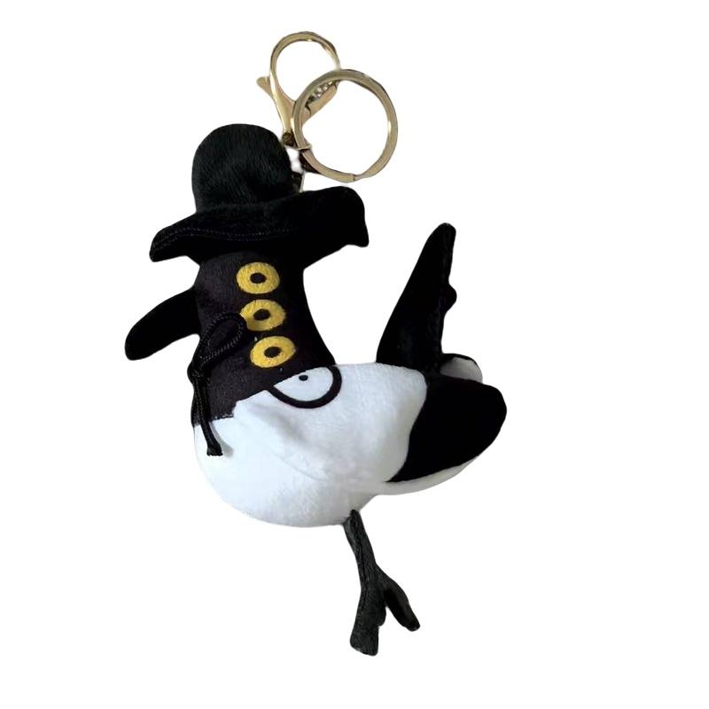 New Anime Kpop Demons Hunters Plush Cute Purple Tiger Black Hat Magpie With 3 Eyes Monster Hunt Girl Group Doll For Fans Gifts