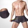 2PCS Men's Panties Men Underwear Boxer Shorts Summer Ice Silk Mesh Breathable High Quality Hole Shorts Male Sexy Underpant