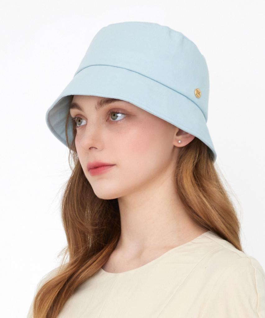 ULUK Circle-Decorated Tulip Slit Linen Bonnet Hat 5 Colors