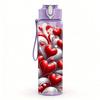 1PC Red White Heart Rose Abstract Print 750ml Color Plastic Sports Water Bottle Leakproof Flip Straw Lid Suitable for Sports Office Home Use