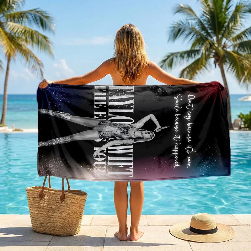 Ts Fan Fashion Beach Towel: Ideal for Summer Adventures Soft, absorbent and quick drying suitable for swimming and bathing