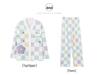 Autumn V-Neck Women's Pajamas Set: Cute Long-Sleeve, Plus-Size Homewear for Spring/Autumn.
