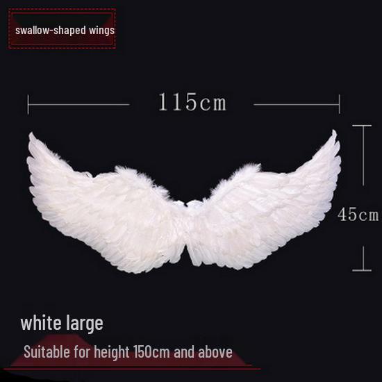 Angel Feather Wings Cosplay Props for Children & Adults - Ideal for Halloween & Parties