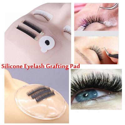 Glue Pad Silicone Lashes Tray Individual Eyelash Palette Extension Tool Eyelash Grafting Holder