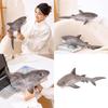 Realistisches graues Haifisch-Stofftier 60cm Weiche Kuscheltierpuppe für Kinder und Erwachsene