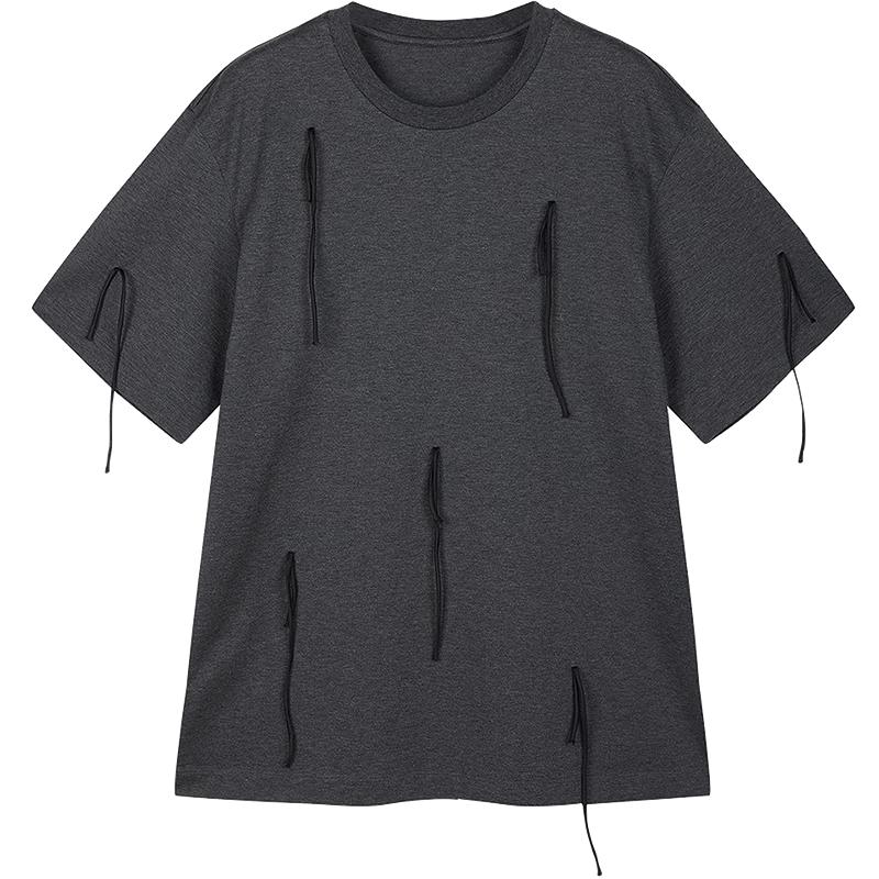 JNBY 26 Spring Cotton Round Neck Short Sleeve T-shirt S