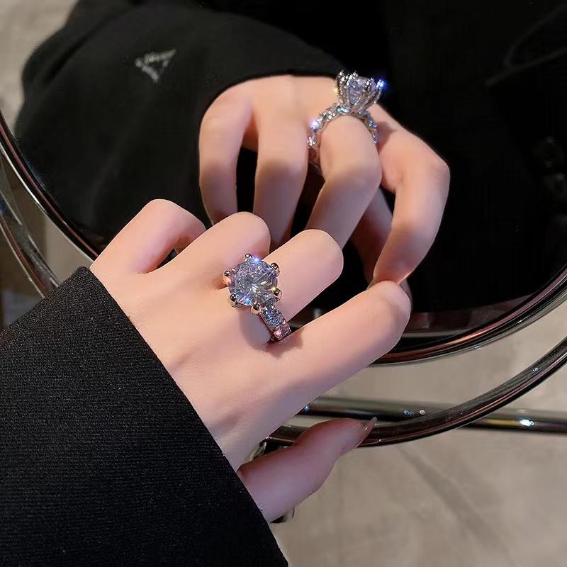 New Fashion Trend Unique Design Elegant Exquisite Vintage Pearl Open Ring Women Jewelry Party Premium Gift