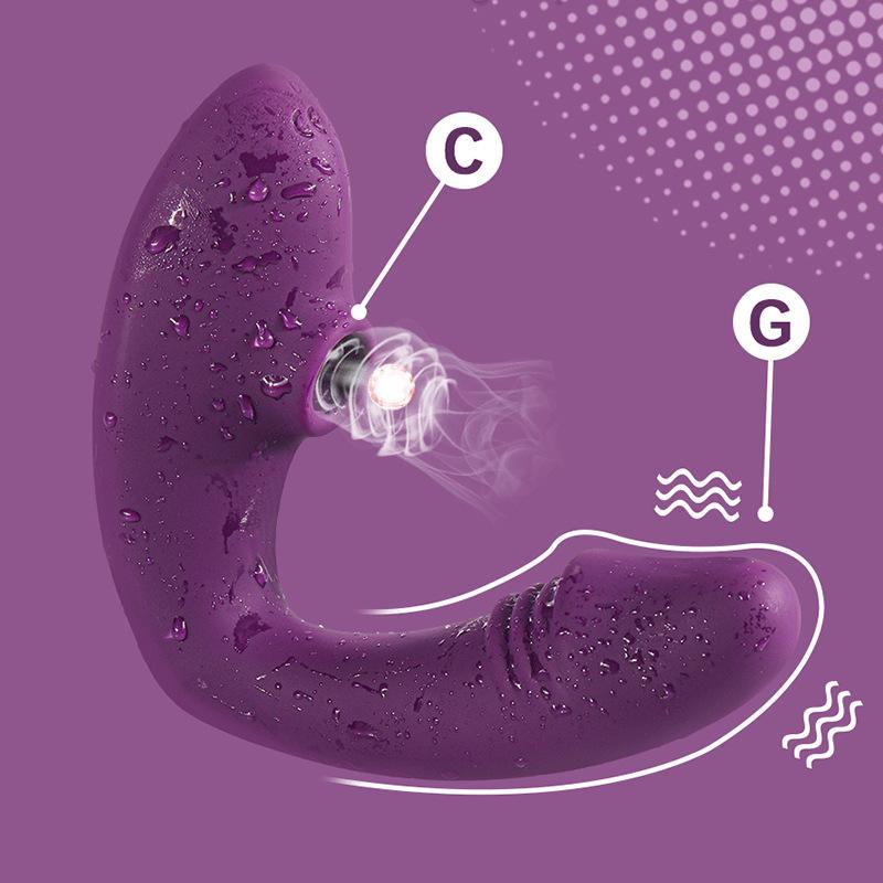 2 In 1 Sucking Dildo Vibrator 10 Speed Vibrating Sucker Oral Sex Suction Nipple Clitoris Stimulator Erotic Sex Toy for Women 18+