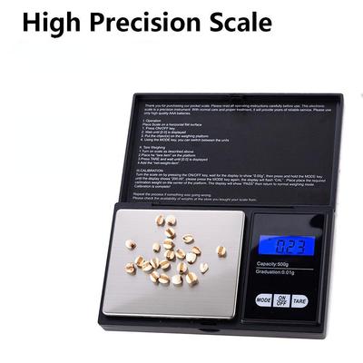 High Precision Mini Stainless Steel Electronic Scale Gadgets Digital Pocket Scale Measuring Tool