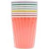 8 gobelets en carton multicolores