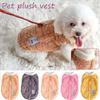 Soft Velvet Thickened Dog Vest for Autumn/Winter, with Traction Buckle - Fits Teddy & Bichon Breeds