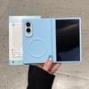 for Magsafe Z Fold8 Wide PU Leather Candy Color Wireless Charge Case for Samsung Galaxy Z Fold 8 Screen Protector Magnetic Cover