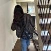 Women's PU leather punk shoulder bag Lady Handbag armpit vintage belts deco designer luxury female