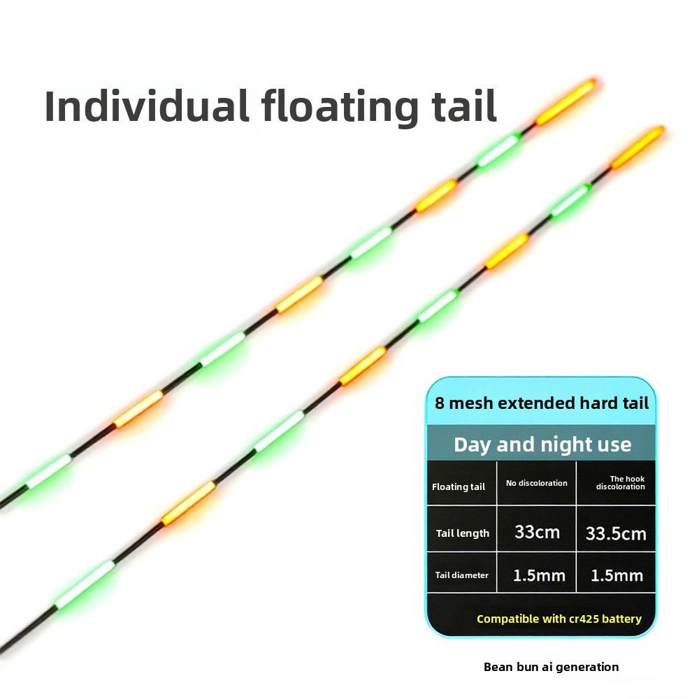 

Ultra Sensitive LED Fishing Smart Float Top Luminous Night Fishing Float Top Night Fishing No Discoloration-A-8 Light 33cm