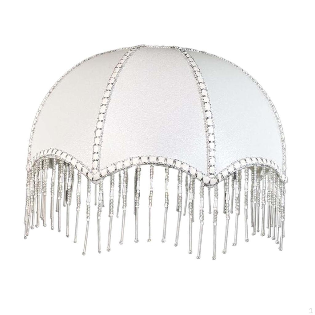 Dekorativní stínidlo Kryt na lampu, vhodný pro E27 držák se střapcem, elegantní vintage