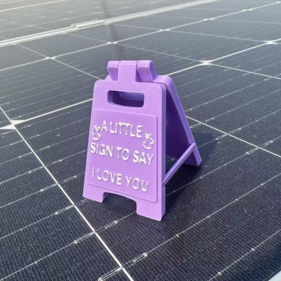 I Love You Table Sign A Little Sign to Say I Love You Mini Plaque Ornament 3D Printed Tabletop Sign Easter Party Home Desk Decoration