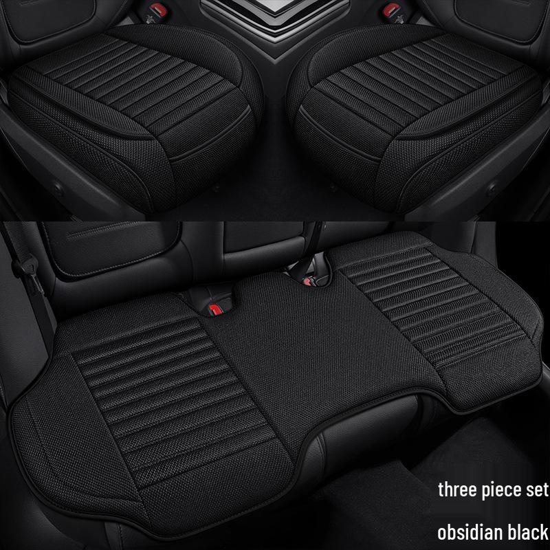 All-Season Cotton & Linen Car Seat Cushion for Sedans, SUVs, Off-Road Vehicles & Trucks - Model YM3