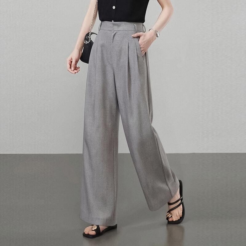Pantaloni dritti a vita alta da donna Shetu