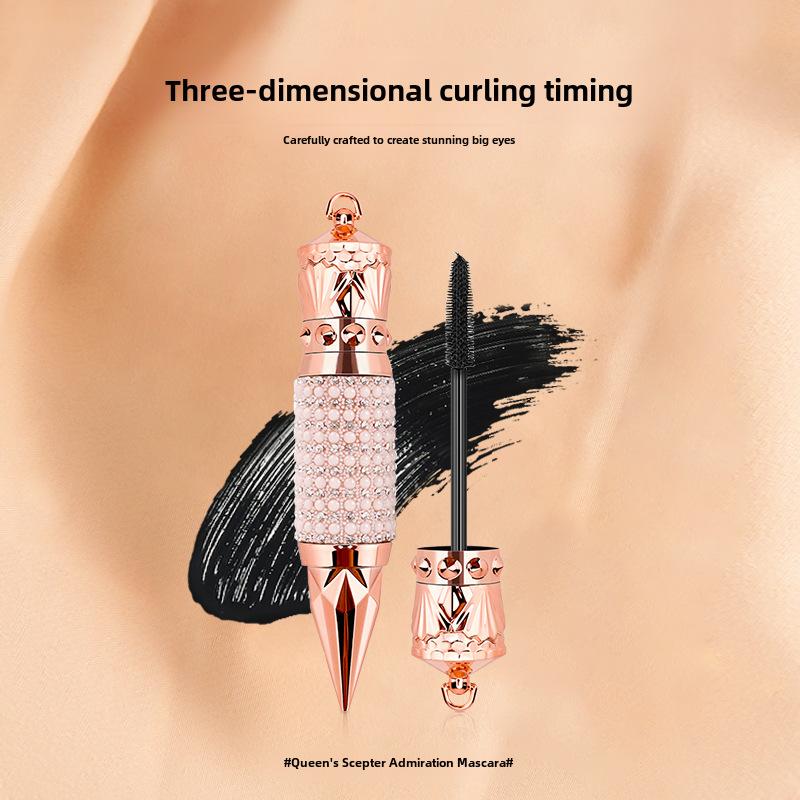 Queen's Scepter Schwarze Wasserdichte Mascara Verlängert Wimpern Extension Dicke Seidenfaser Mascara Damen Make-up Augenkosmetik