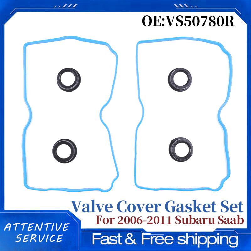 New Engine Valve Cover Gasket Set Replace VS 50780 R For Subaru Baja 06 Forester 06-10 Impreza 06-11 Legacy 06-11 Outback 06-11