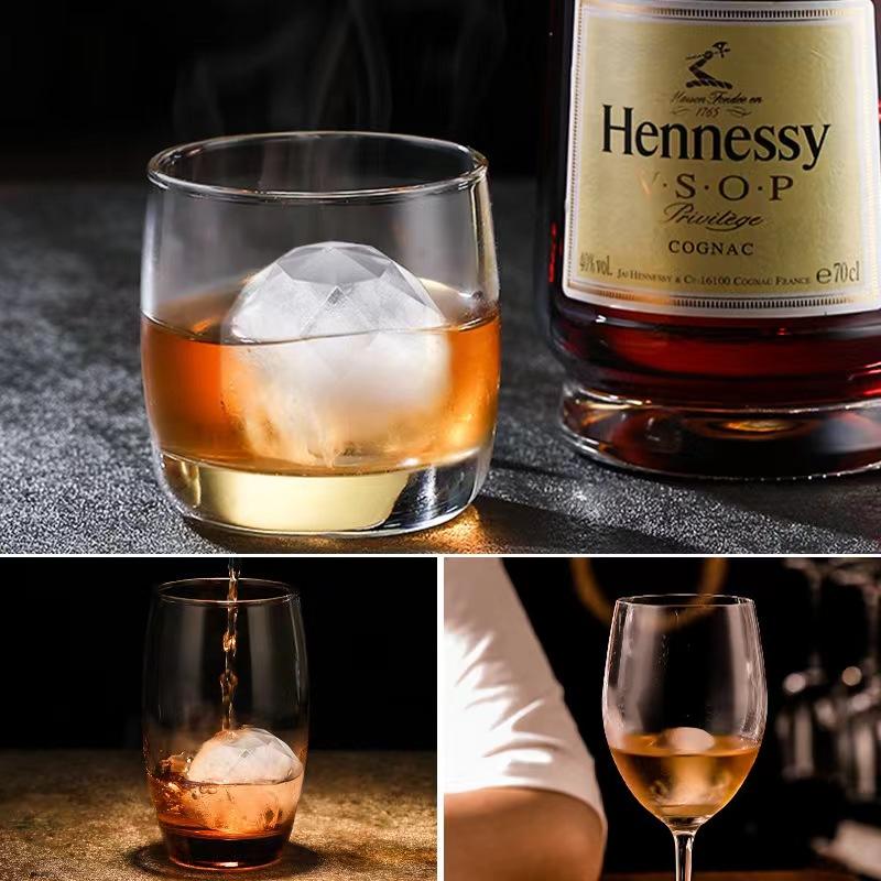 Diamant runde Eisform Haushaltskühlschrank mit Deckel Whisky Eiswürfel Bierkühlung Eishockey Eismaschine