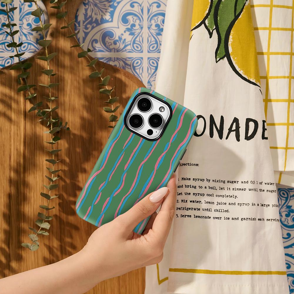 Twisted Stripes Phone Case for IPhone 17AIR 16E 16 15 14 13 12 11 17 Pro Max Plus Double-layer Back Cover