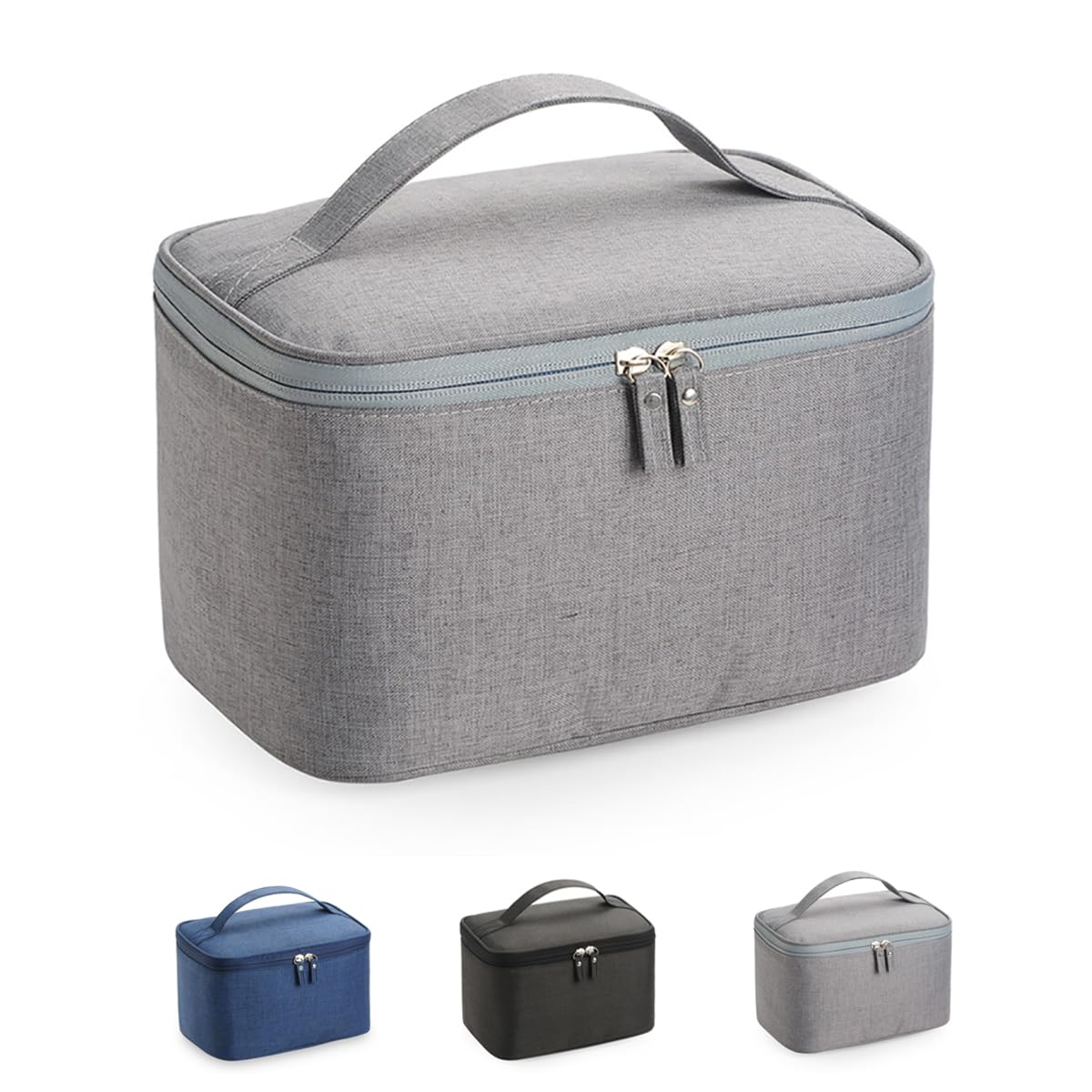 

Large Capacity Makeup Waterproof Oxford Fabric Cosmetic Storage Multifunctional Travel Vanity Easy to Unisex Bag, Bag, Handbag, Bag, Carry, (Gray) серый