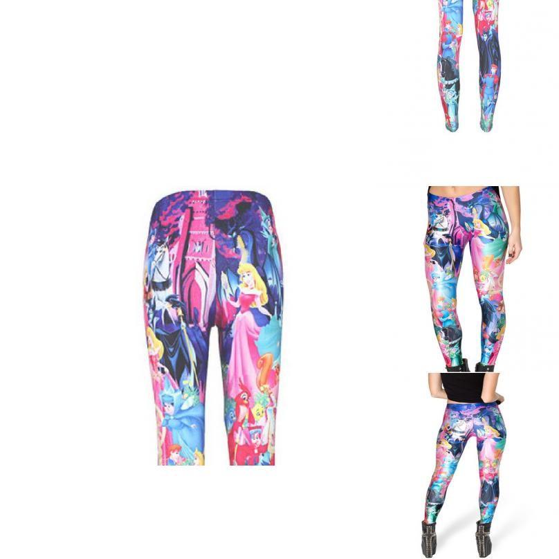 Stylish Cross-border Women's Nine-point Leggings With High Elasticity And 3d Print Design For A Perfect Fit