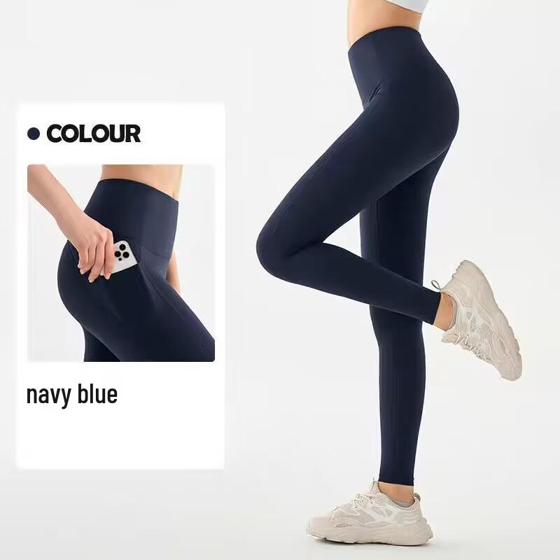 Women s High Waist Yoga Pants Set - Quick Dry, Hip Lifting, Peach Butt Enhancement L