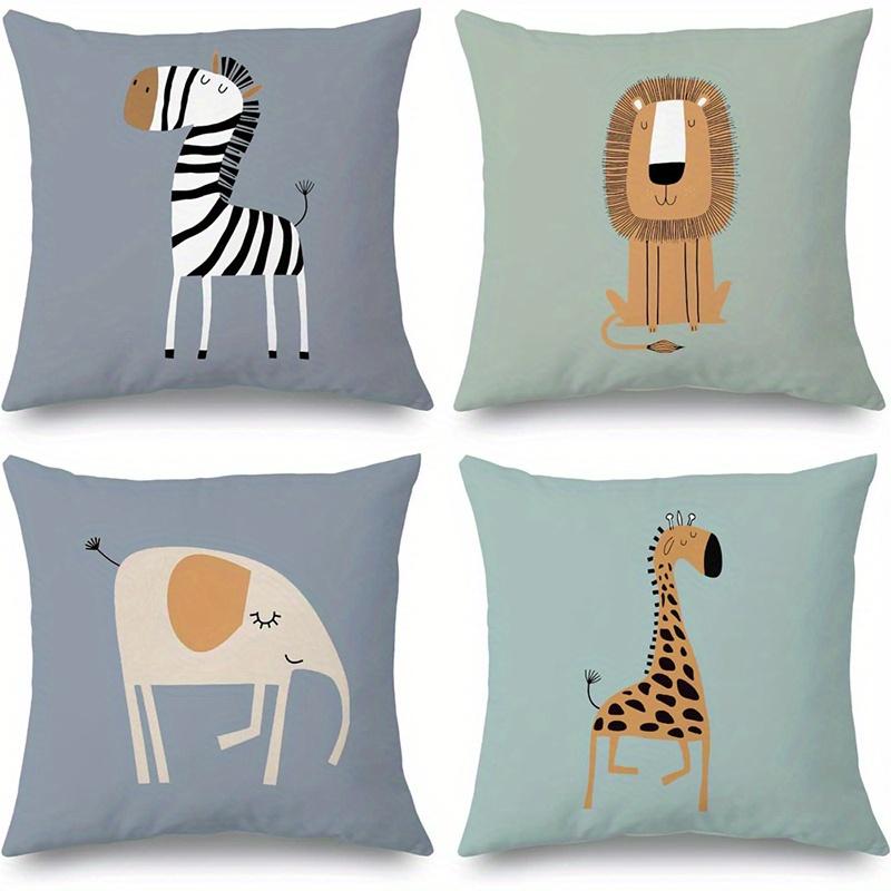 Home Decor Cute Animal Pattern Pillow Covers for Home Pattern Cushion Cover Suitable for Sofa Bedroom Car Pillow Cover