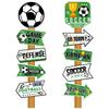 Welcome Yard Sign Football Party Supplies With Direction Symbols For Sports Theme Functions And Special Instances