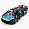 Mega Lamborghini Blocks Cyberpunk Blocks Set - 1314 Elements Perfect Gift