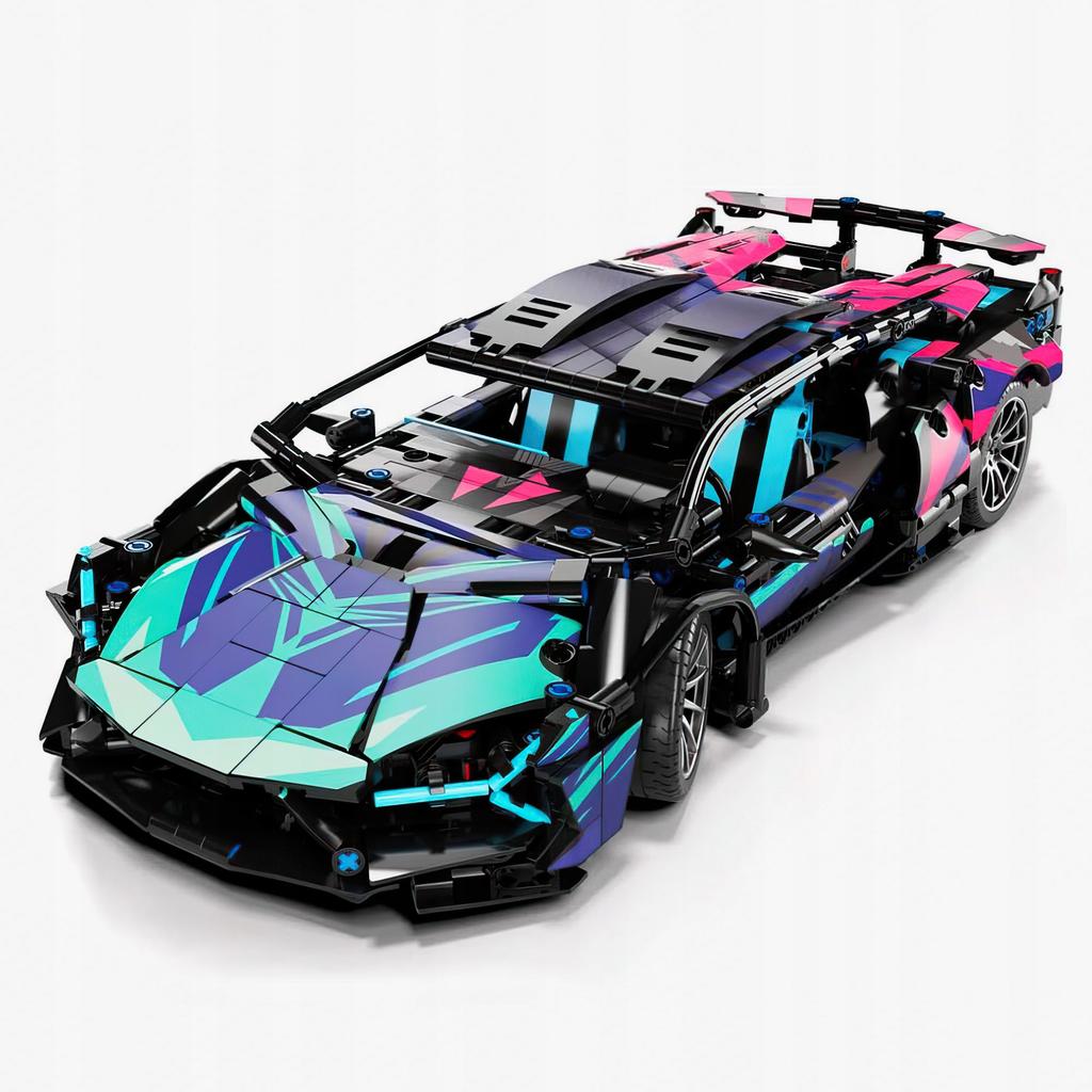 Mega Lamborghini Blocks Cyberpunk Blocks Set - 1314 Elements Perfect Gift