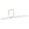 VidaXL Étagères murales 2 pcs Blanc brillant 80x9x3 cm