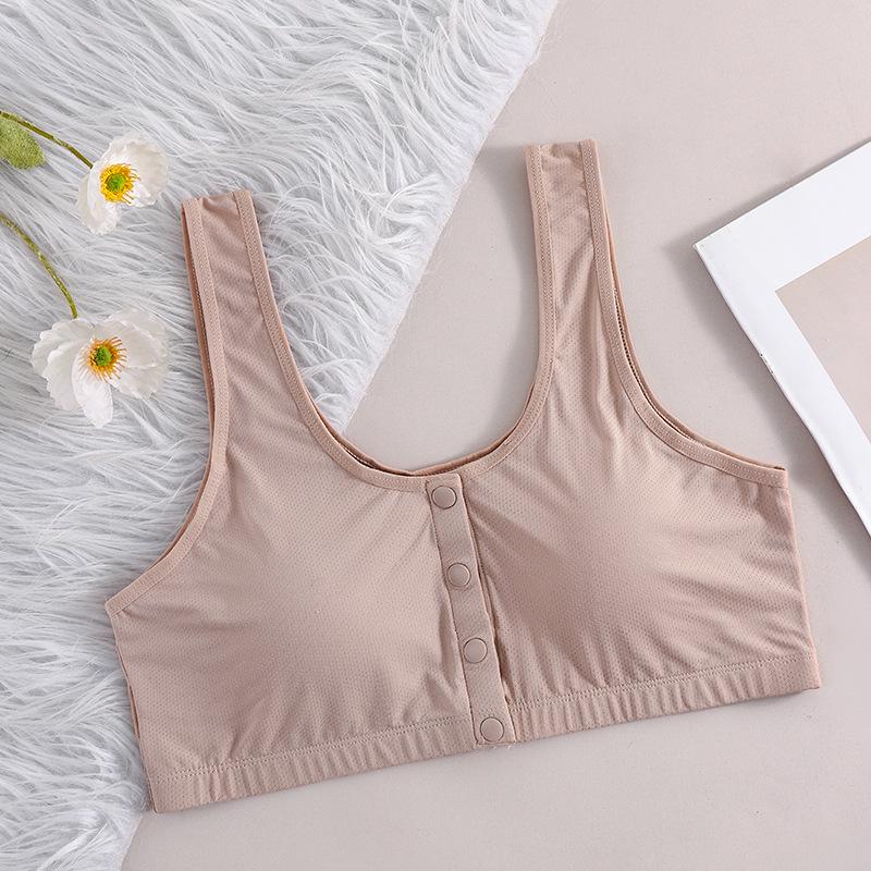 Plus Size Front Closure Modal Bra for Middle-Aged and Elderly Women