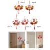Chinese New Year Ornament Making Kit DIY Celebration Luminous with Tassel Flower Wreath Hanging Decoration for Wall Indoor Door