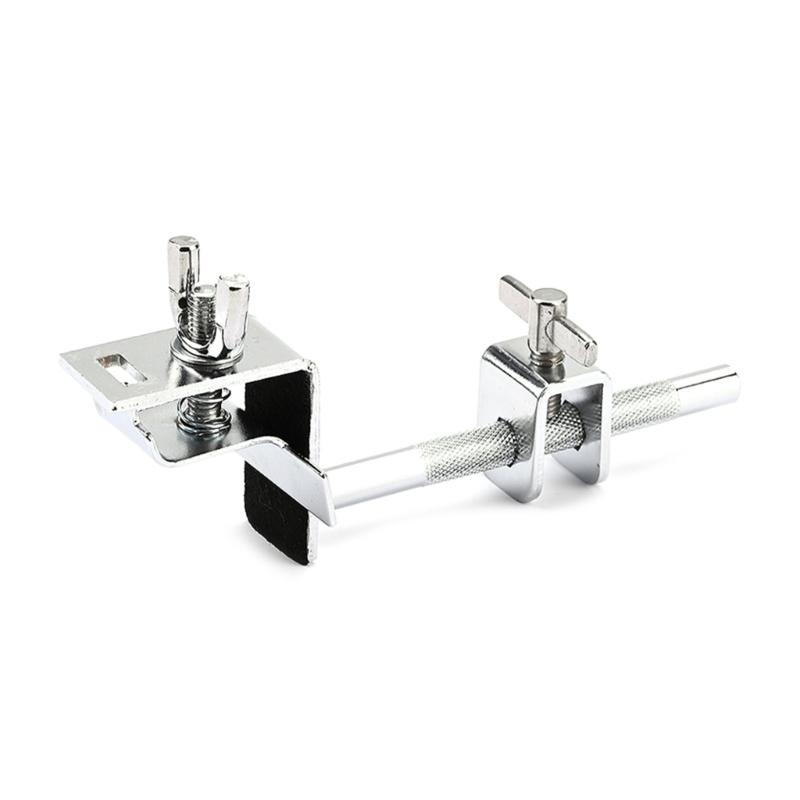 Drum Hoop Mounted Cowbell Holder Clip Metal Cowbell Clamp Percussion Drum Accessory Adjust a Cowbell Up or Down