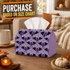 1pc Halloween Tissue Box Holder with Minimalist Spooky Design-Flying Bat Silhouette,Durable Polyester,Ideal for Kitchen,Living Room,Bedroom,Bathroom,C