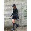 VAYLA Gotické Retro Tričko Dámské Šněrovací Pruhovaná Ležérní Košile Y2k Vintage Potisk Grafická Topy Streetwear Americké Grunge Topy