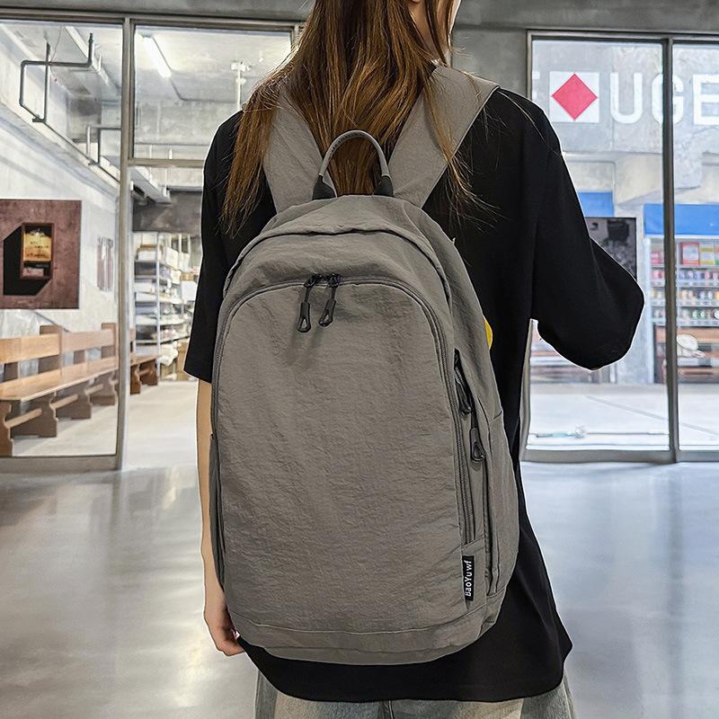 Schoolbag Schoolbag Female College Student Korean Version High School Student Waterproof Nylon Backpack Large Capacity Japanese Leisure Travel