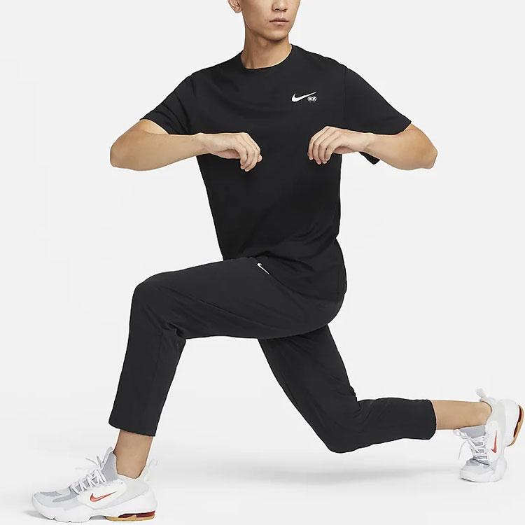 Nike T Shirts Men's Black Crew Neck Moderate Straight Fit FV3972-010