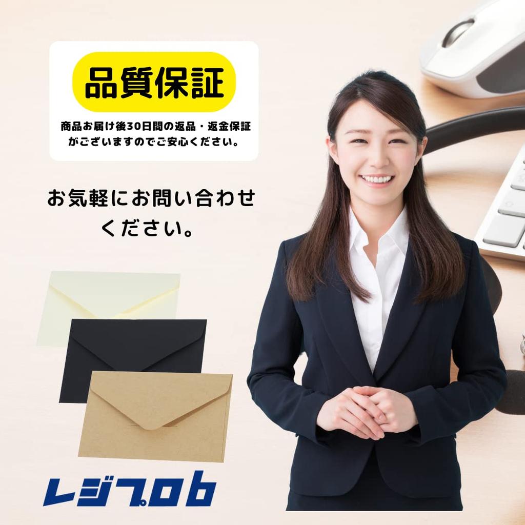 RegiPro B Black Business Card Size Envelopes for Message Card Minis, 105mm x 70mm, Pack of 300