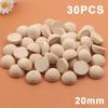 5/10/20/30/50Pcs Natural Half Wooden Beads Half Unfinished Wood Balls Split Wood Beads For Diy Craft Toy Home Decor