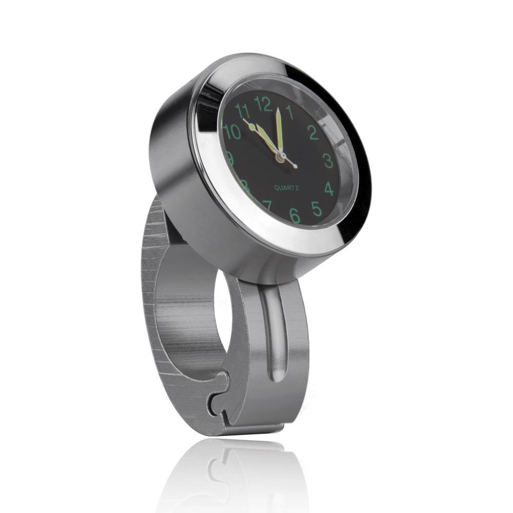 Waterproof Timetable Handlebar for Motorcycle Luminous Clock Scooter Bicycle Handlebar Watch Aluminum Alloy Clock for Motorcycle