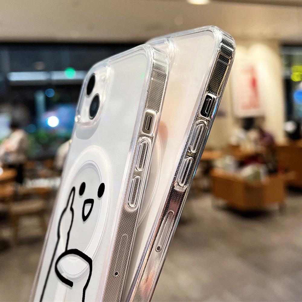 Magnetic Phone Case for iPhone 12 14 16 17 Pro 17 16 15 14 13 12 Pro Max  12 13 14 15  16 High Quality Shockproof Shell Full Protection Cute Style