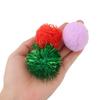 20pcs Plush Ball Cat Toy Interactive Play Kitten Pet Toy Accessories Color Random