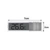 Aquarium LCD LED External Sticker Thermometer for Fish Tanks