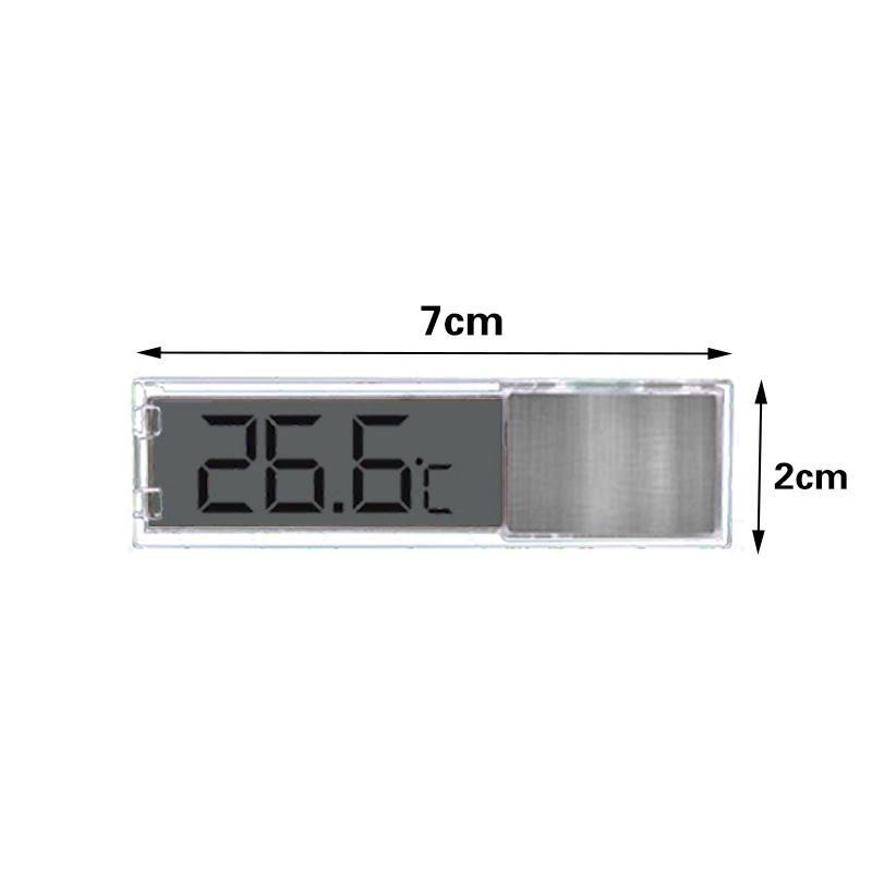 Aquarium LCD LED External Sticker Thermometer for Fish Tanks