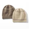 Autumn and Winter Soft Waxy Cashmere Hat Women's Casual Thickened Warm Knitted Foreign Style Bag Head Warm Hat Cold Hat Men